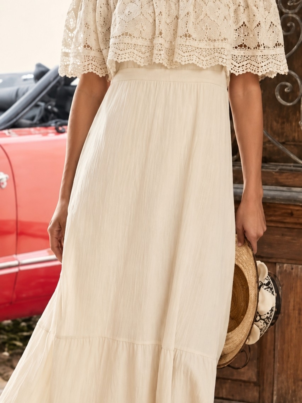 Boho Natural Tiered Maxi Dress – By SOFT SURROUNDINGS